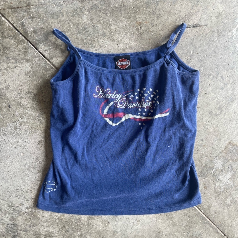 Harley-Davidson Navy Tube Top with Logo